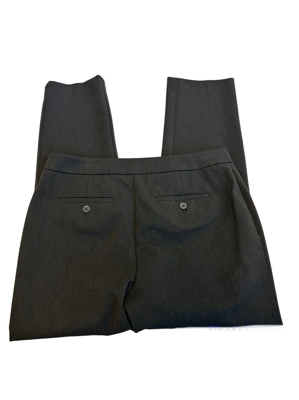 MELANIE Lyne dark chocolate brown slim fit ankle pants Sz 6 stretch